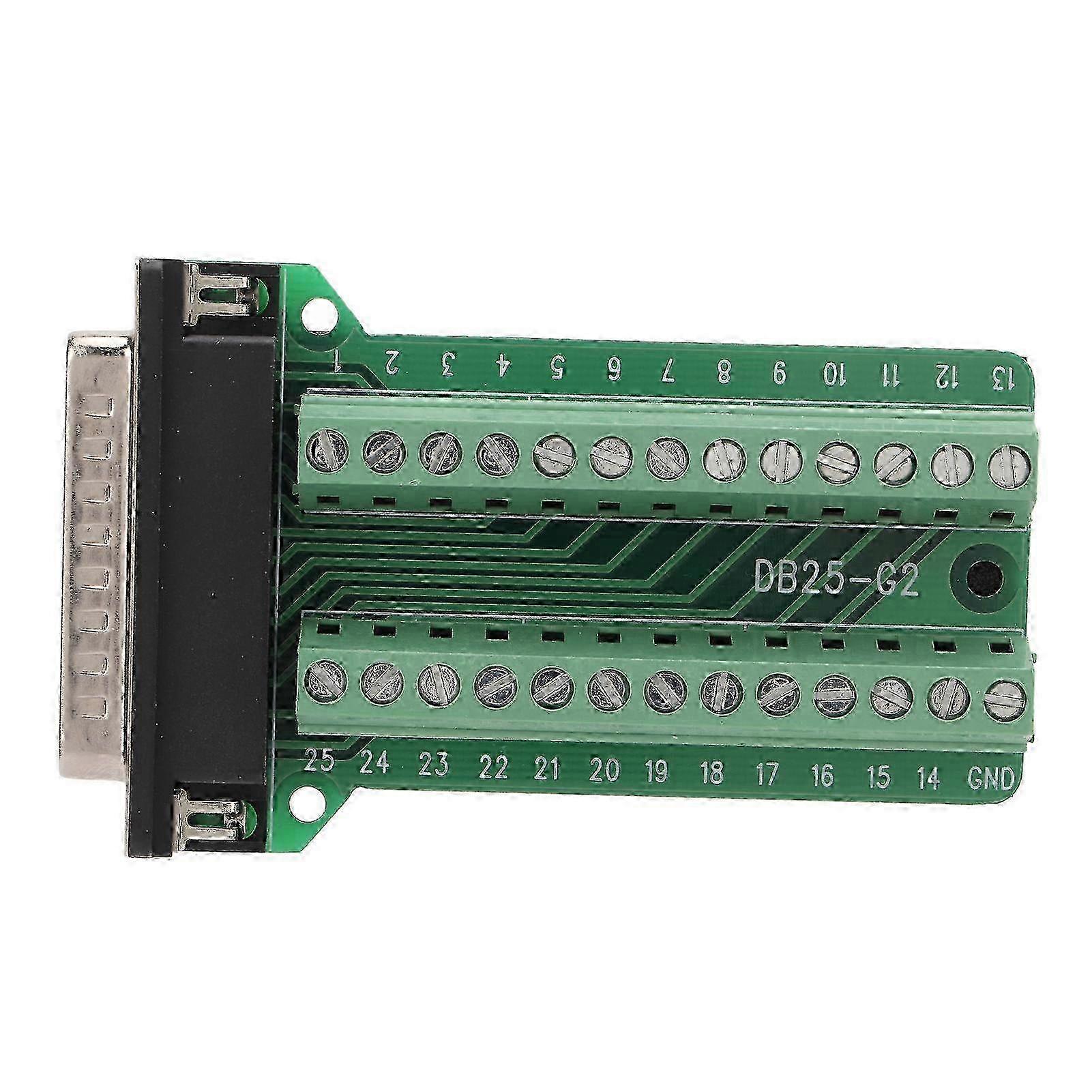 25Pin Terminal Block Connector Signal Module Riveting Type PCB Board for Communication DebuggingDB25-G2