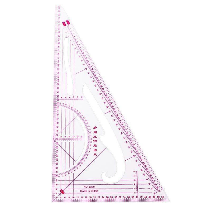 Triangular scale ruler 1:3/4/5 3220 multi-purpose scale drawing ruler for clothing design, pattern making, and grading.