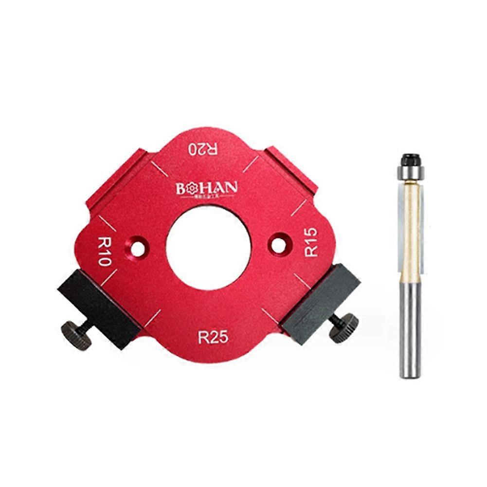 4-In-1 Arc Angle Positioning Template, Router Corner Radius Template, Corner Radius Jig Router Template, Reusable 30-50R
