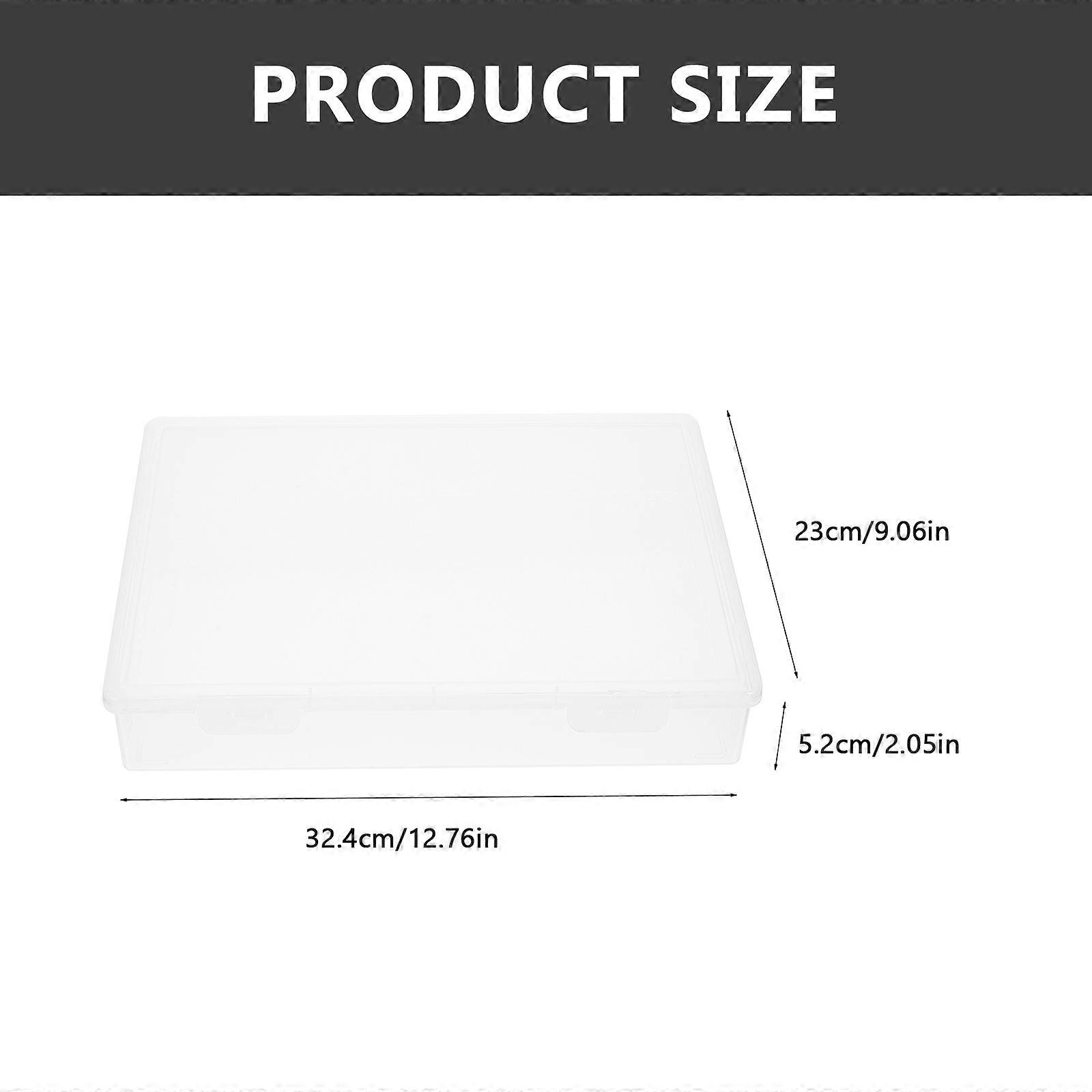 Portable File School Certificate Organizer Desktop Documents Box Paper File Container For Office Supplies 32.4X23X5.2CM Space Saving 1Set