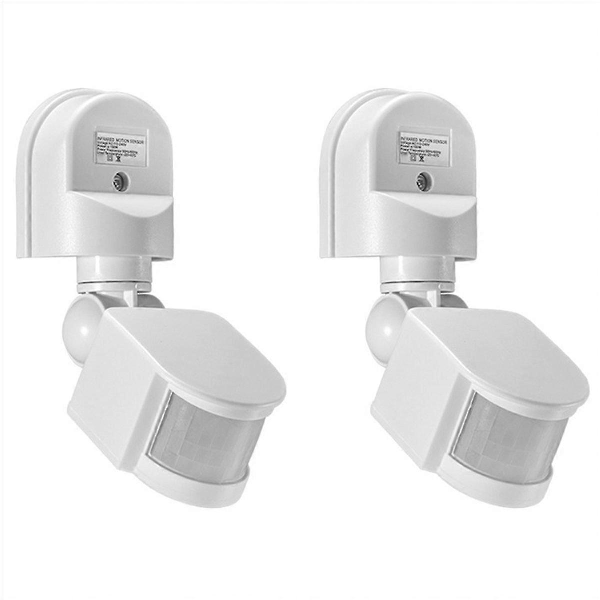 2X AC110-240V Motion Sensor Automatic Infrared Light Sensor Movement Detector Light Switch Human Pre