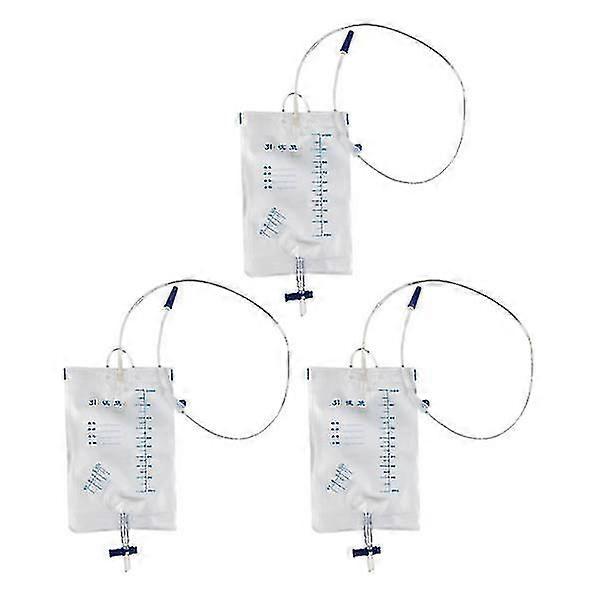 3pcs Urine Drainage Bag Long Catheter for Postoperation
