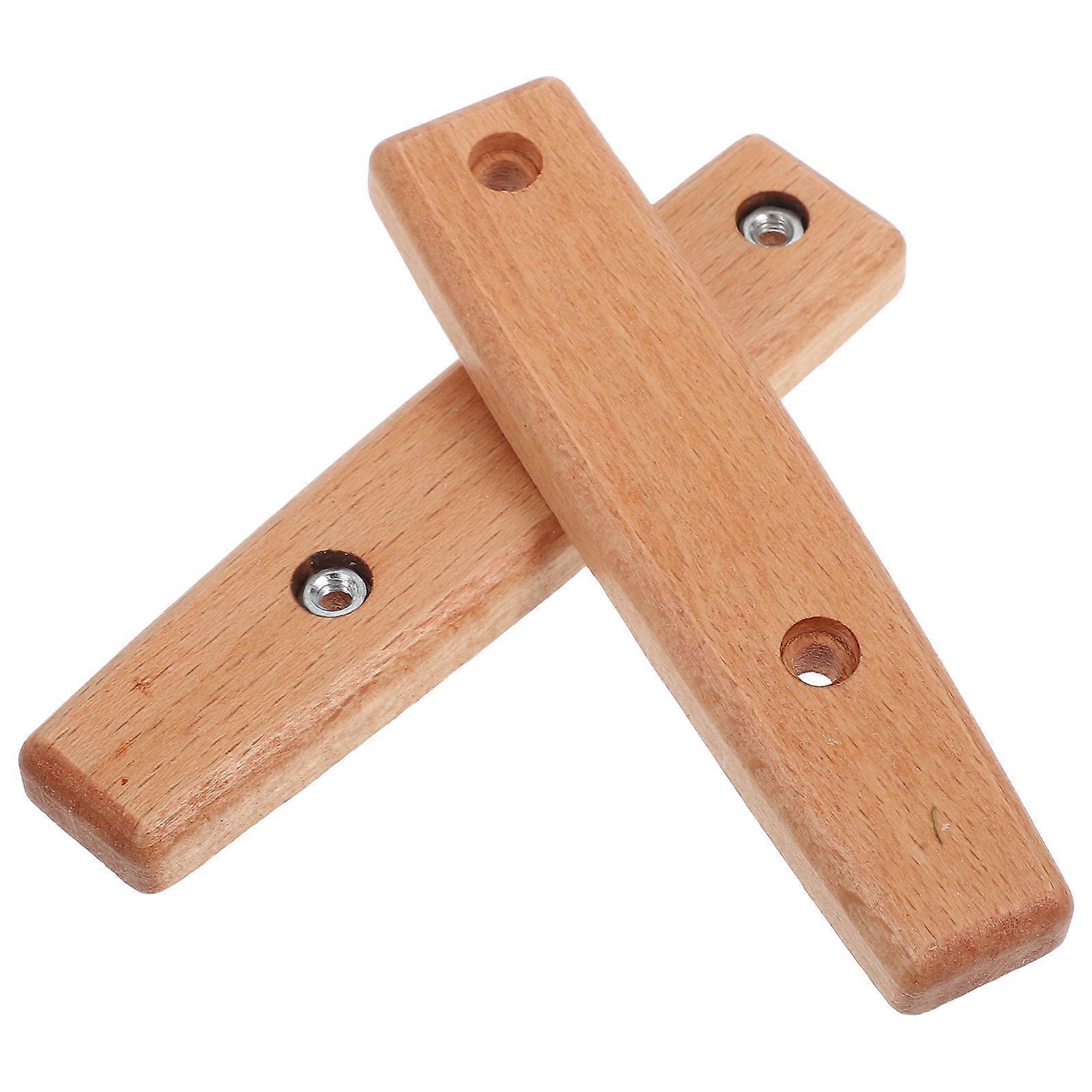 Replacement Wooden Spatula Handle For Household Use With Anti-Scald Feature And Nonslip Grip In Khaki Color 1Pack