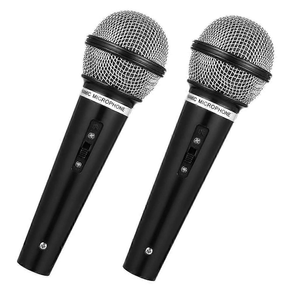 2PCS Microphone Prop, Plastic Pretend Play Microphone