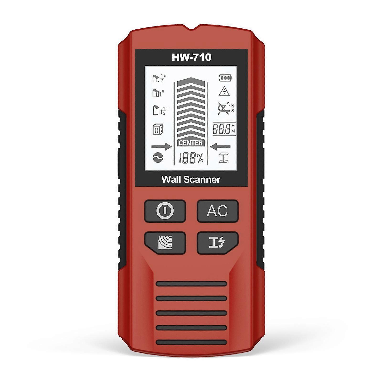 6In1 Wall Scanner Stud Finder Detector Lcd Display Handheld Wall Detector