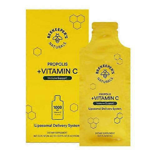 BeeKeeper's Natural Propolis Plus Vitamin C Liposomal, 12 Count