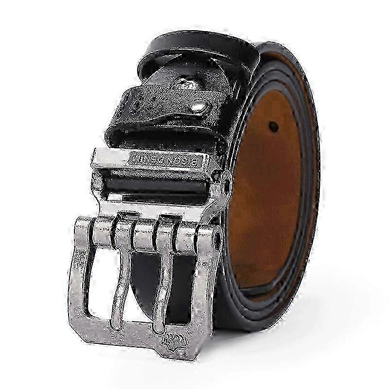 خمر جلد البقر جلد طبيعي مصمم أحزمة رجالية مع مشبك دبوس للجينز - أحزمة الخصر الفاخرة عالية الجودة