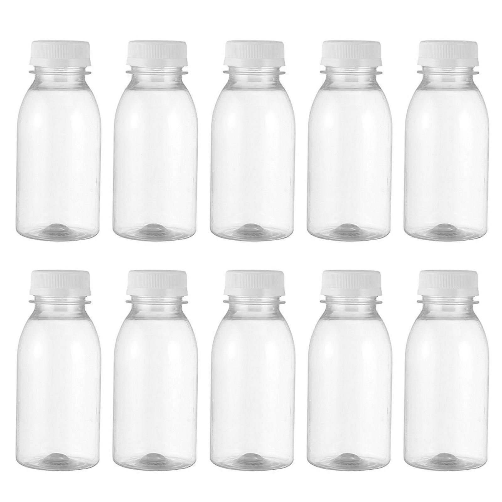 Transparent Milk Bottles for Storage PET Material Strong and 350ML