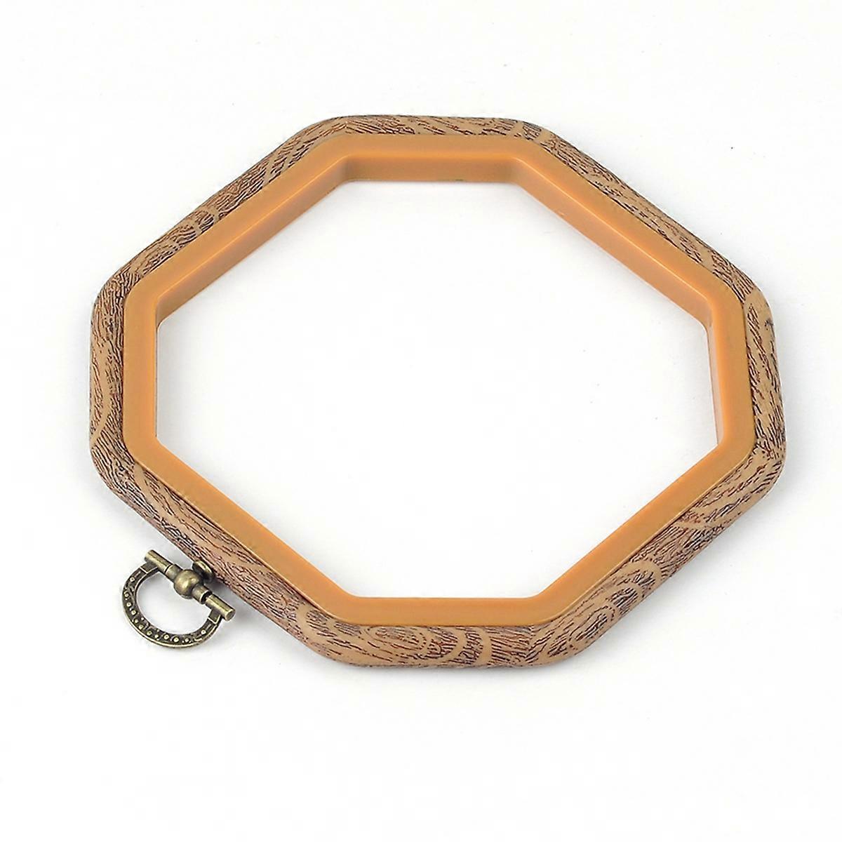 Embroidery Hoop for Cross Stitch with Smooth Fixing and AntiSlip Design Multi PP 7 inches