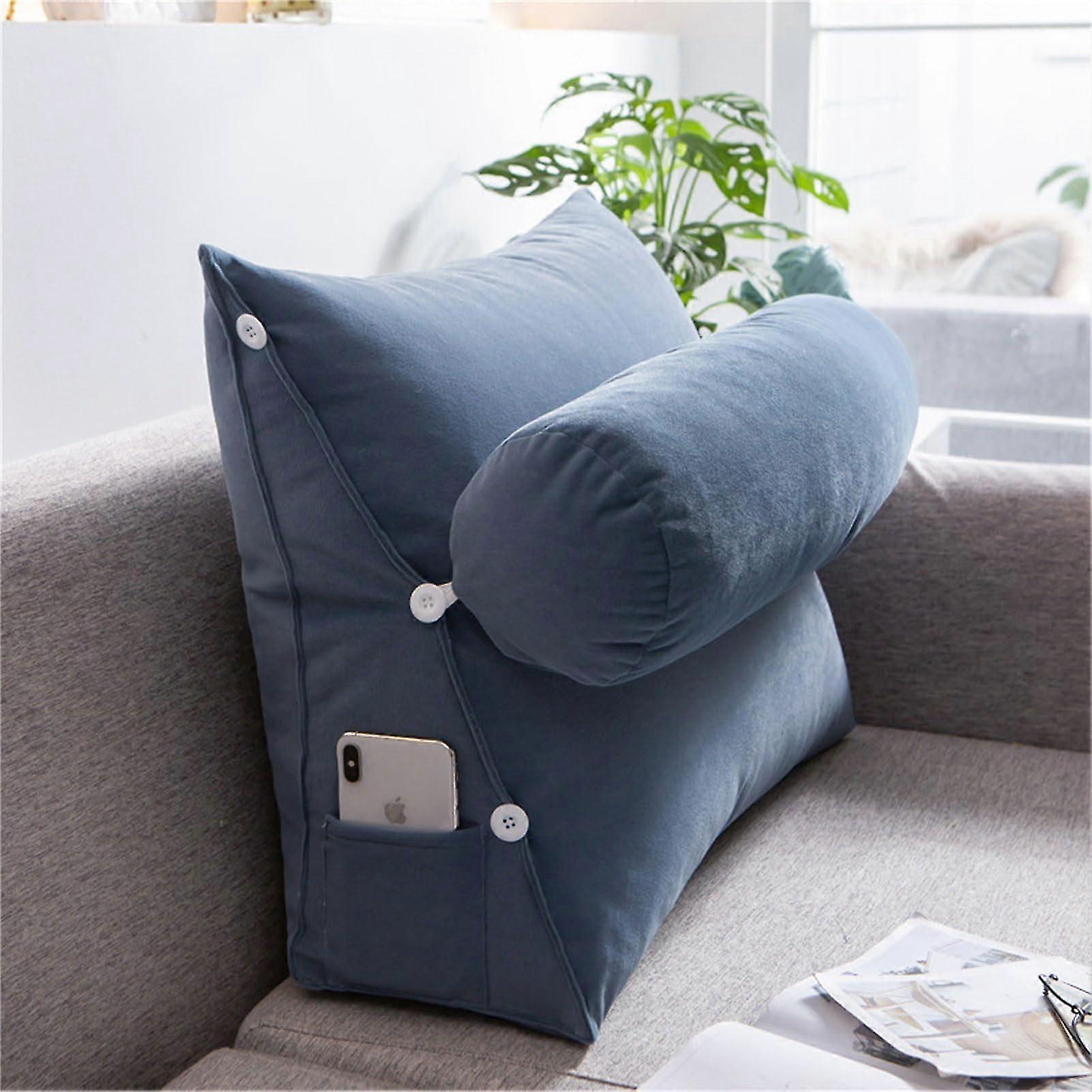 Comfortable Wedge Pillow for Back Support, 45x45cm, Ideal for Reading, Resting, and Relaxation