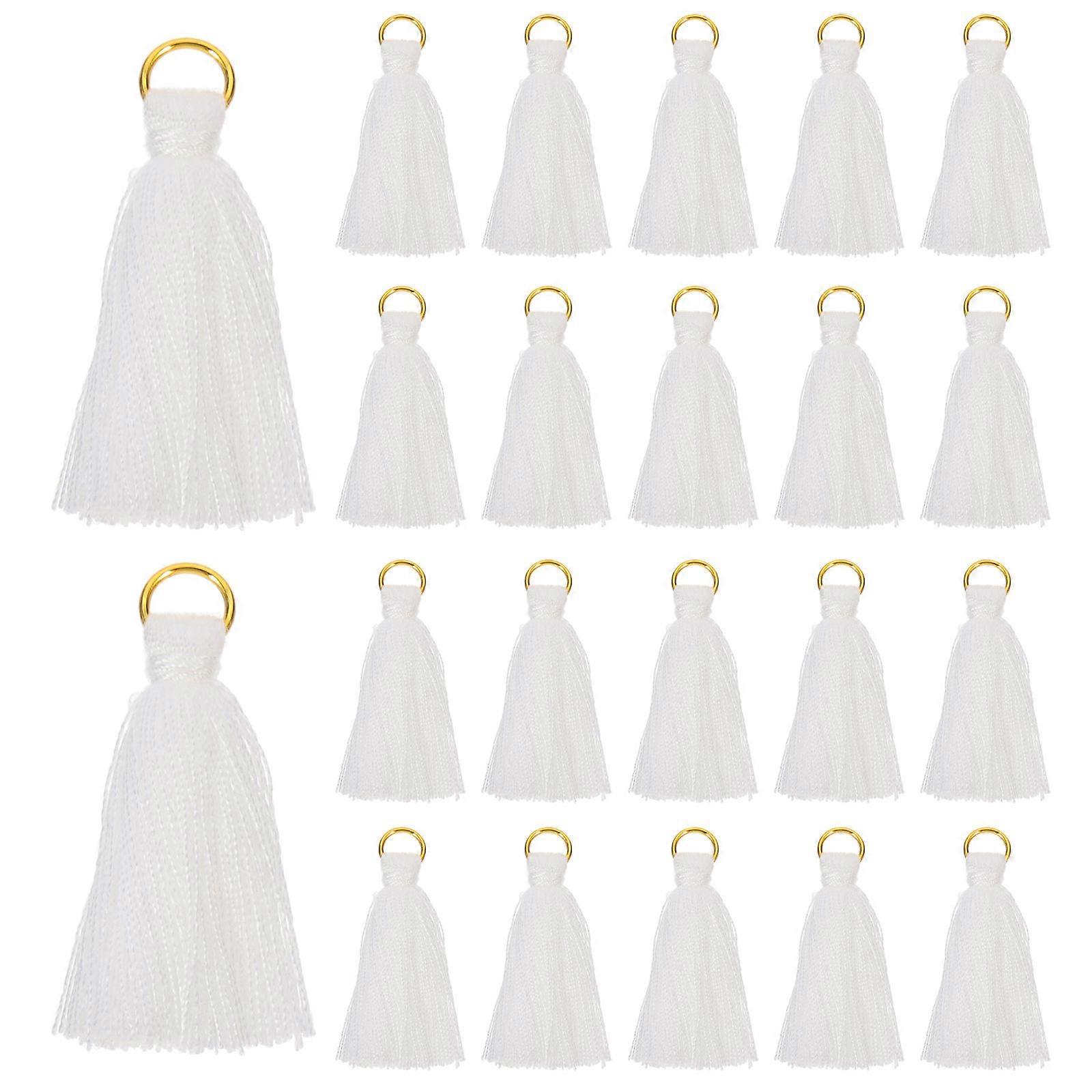 DIY Hanging Tassel White Delicate Ornaments for Decor 300Pcs Pack
