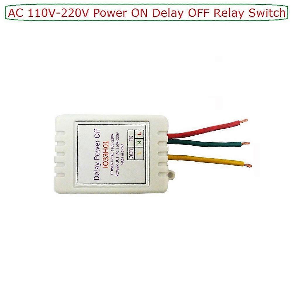 1-480Min Timer Adjustable Disconnect Delay Controller AC 110V 220V Power-on Delay OFF Relay Switch 7A Voltage Output B
