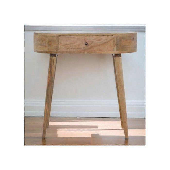 Solid Wood Albion Console, 1 Drawer, Beige