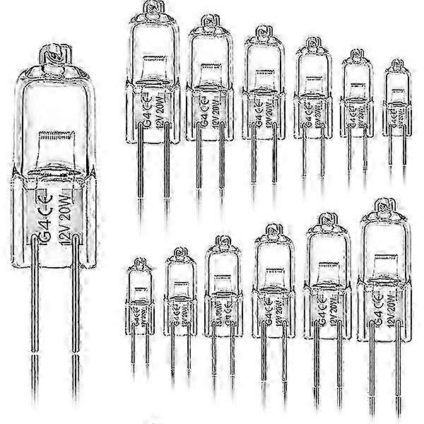 Halogen Bulb 12-Pack G4 20W compatible with Interior Room Lighting