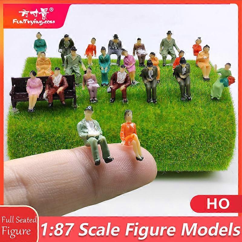 Hot Saling Ho Scale Figure Model Simple Character All Seated Diy Figures Sand Table Material Park/railway Train Railroad Layout