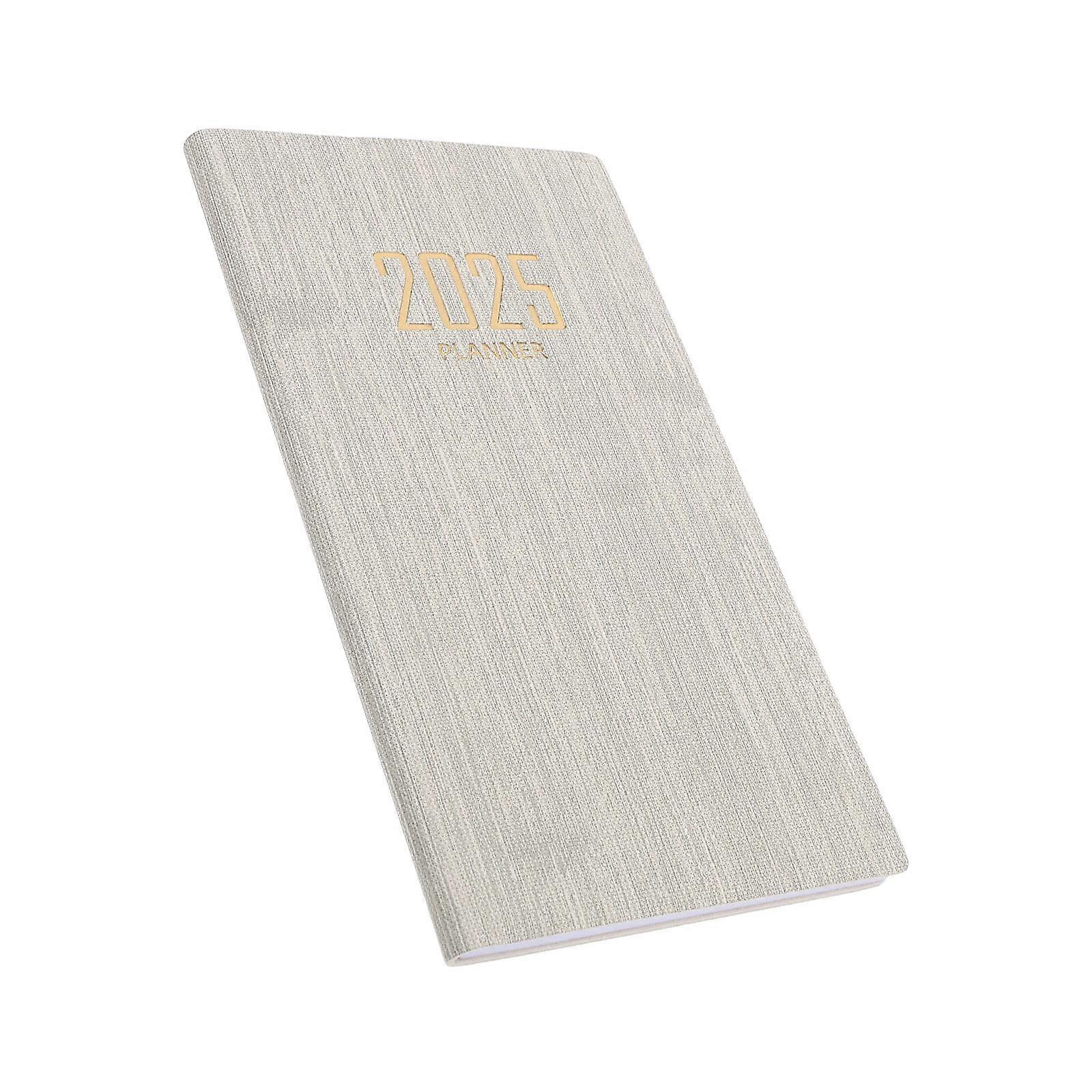 Portable Notebook Delicate Planner Notebook for Writing 3Pcs Set Beige