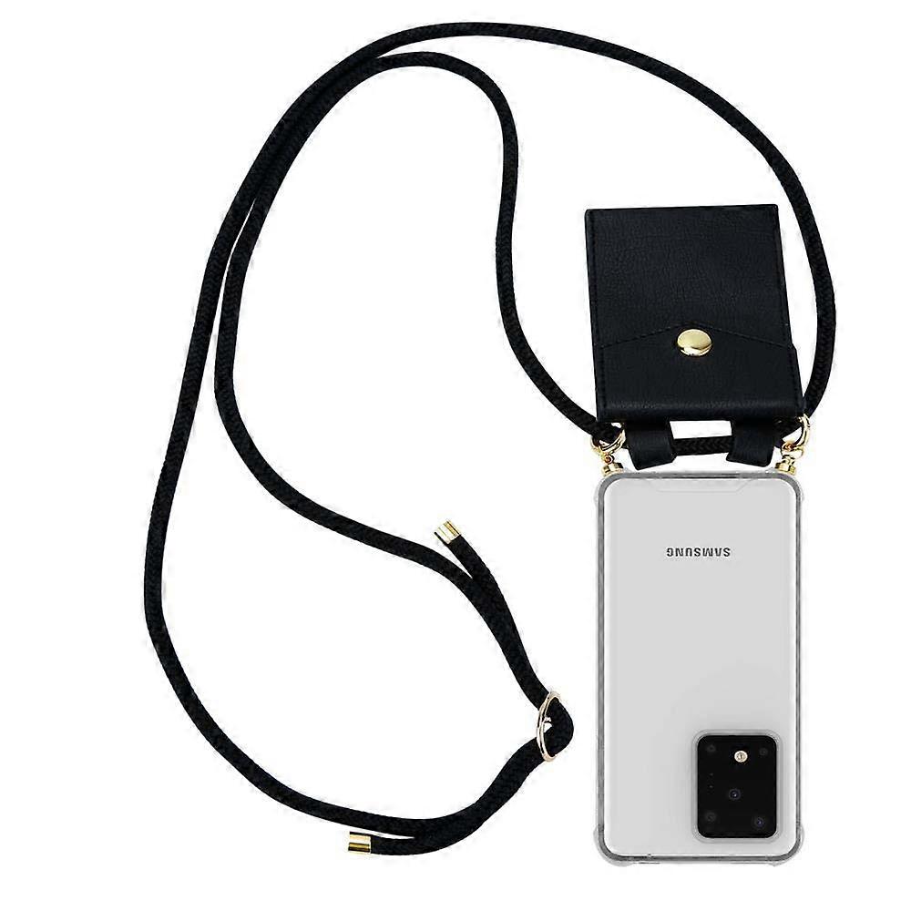 Mobile Phone Chain for Samsung Galaxy S20 ULTRA Silicone Protective Case - Cord with Golden Elements