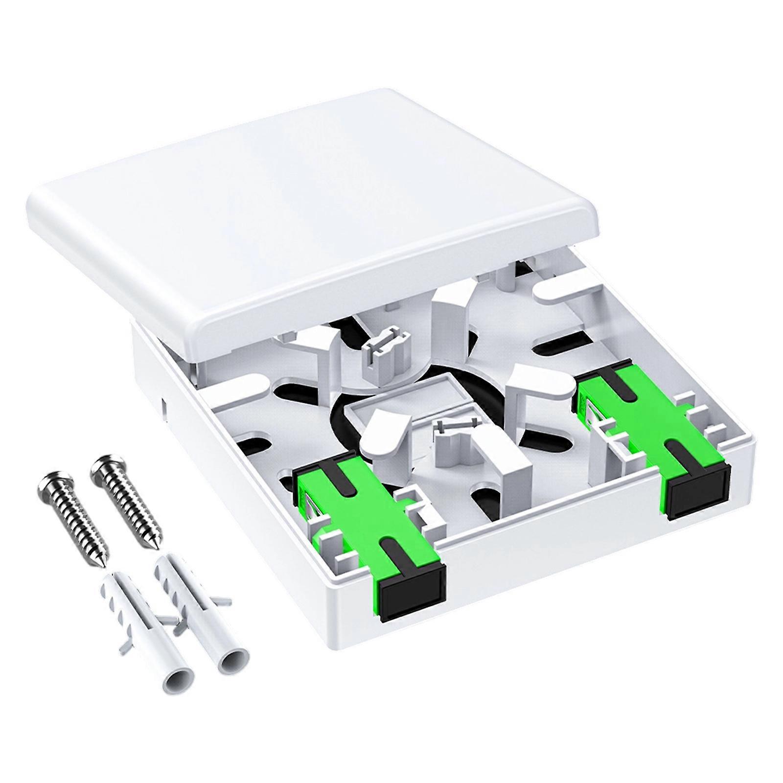 Easy Installation Opt Panel Box Fiber Opt Patches Box Ventilation Design for 86 Type Compatibility Applications Multicolor