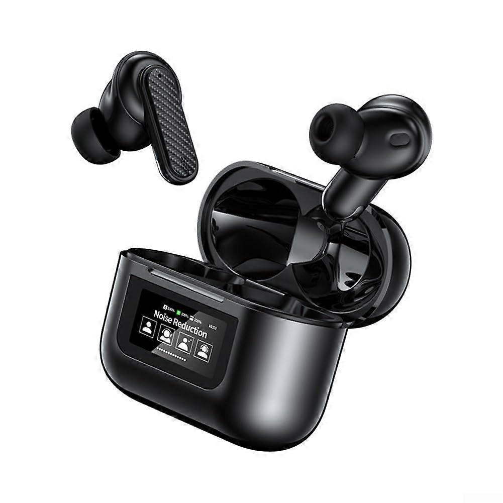 Wireless Translation Headset With Color Display, 144 Languages, NoiseCanceling Simultaneous Interpretation, Black