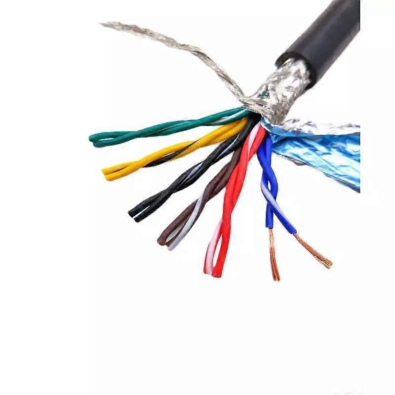 RS485 Shielded Twisted Pair Cable 26/24/22/20/18 AWG, 2/4/6/8 Core, Tinned Copper Wire, 22 AWG 0.30 mm2