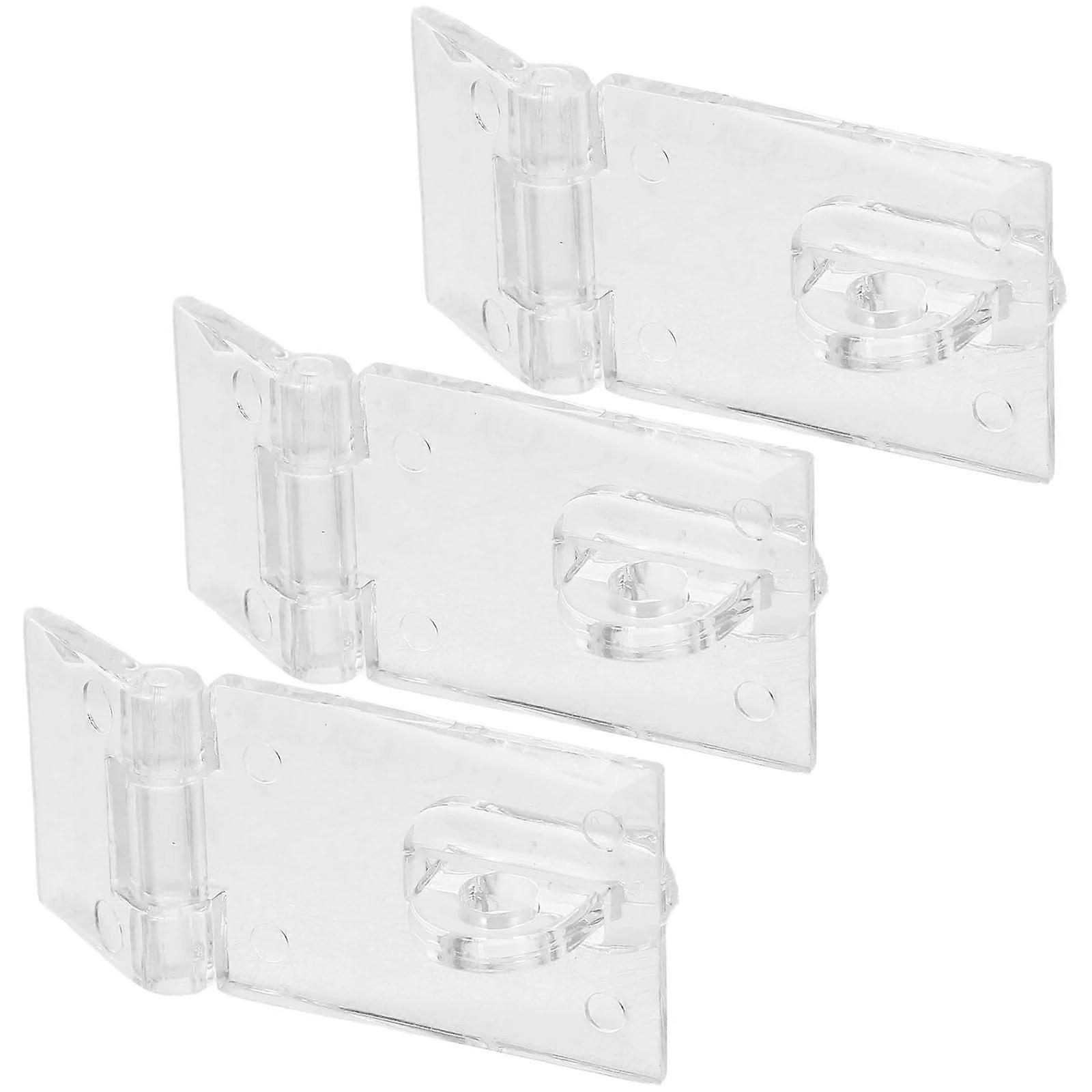 15Pcs Transparent Acrylic Hasp Lock Clear Latch for Jewelry Boxes and Display Cases