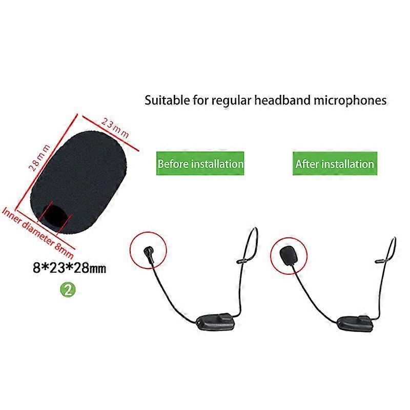 10PCS Headset Microphone Sponge For Motorcycle Intercom Helmet Bluetooth Headset Microphone Sponge