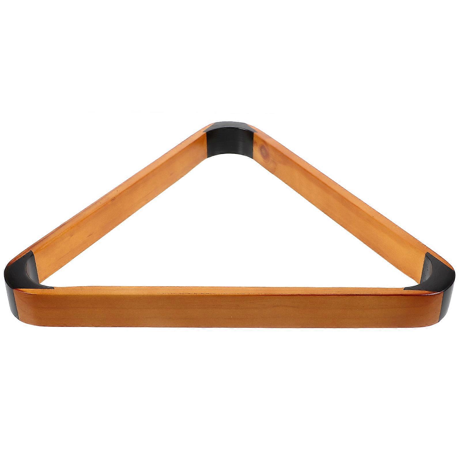 Triangle Billiard Frame for Pool Table with Khaki Wood Material and Mini Design