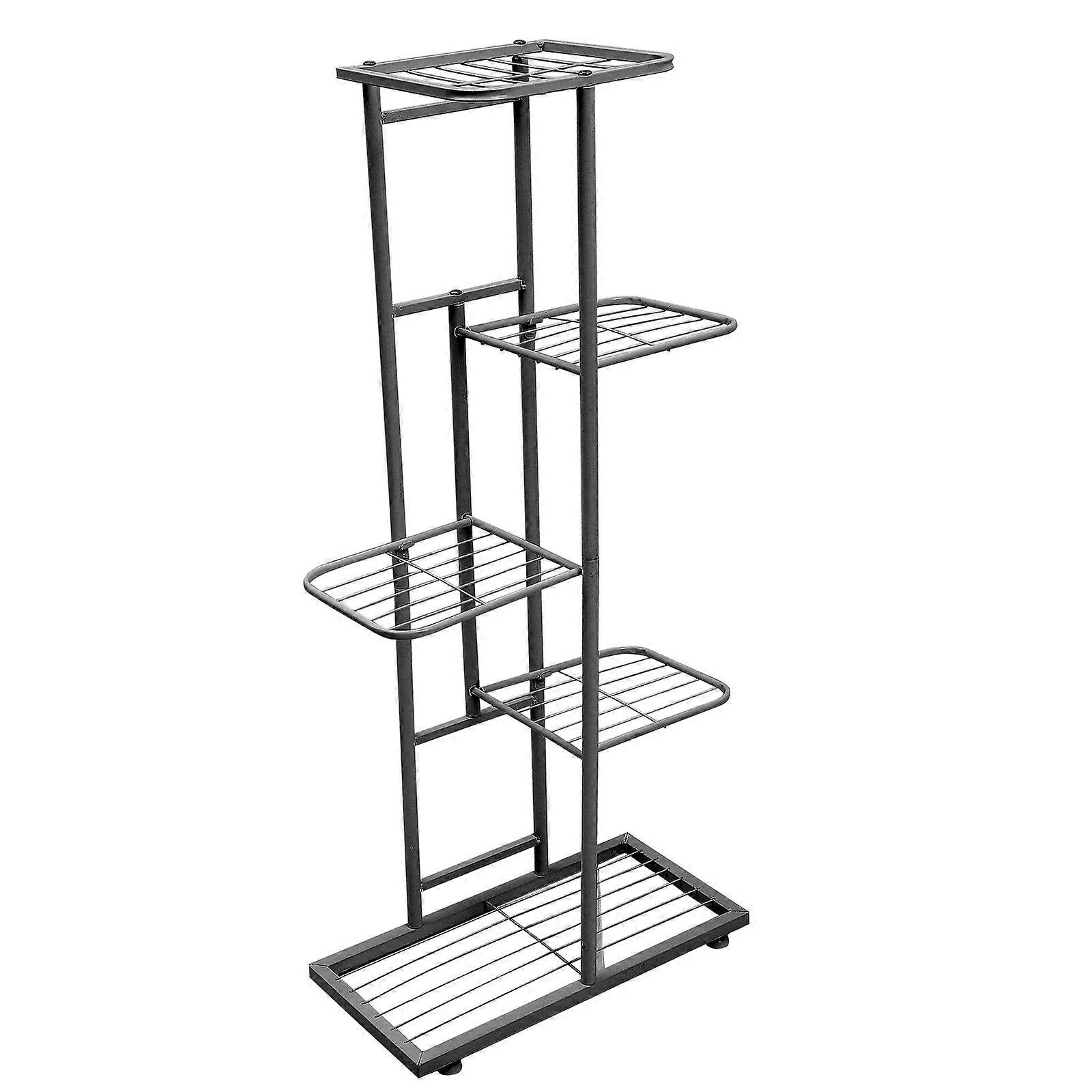 Black Iron Flowerpot Rack for Balcony Storage 1Pcs Multi-Layer Bonsai Stand