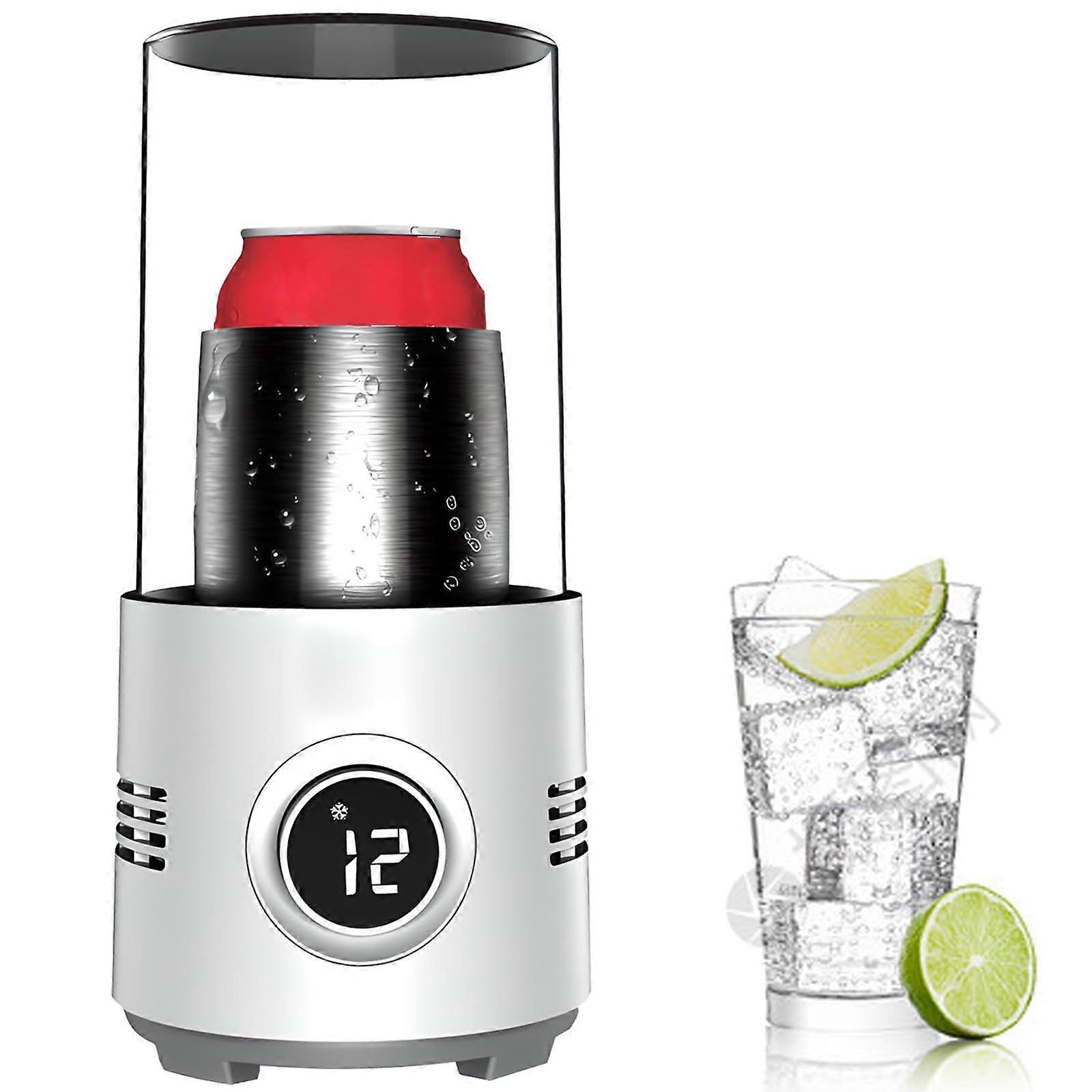 Portable Beverage Cooler Quick Cooling Cup with Dual HotCold Mode Temperature Display for Home Office