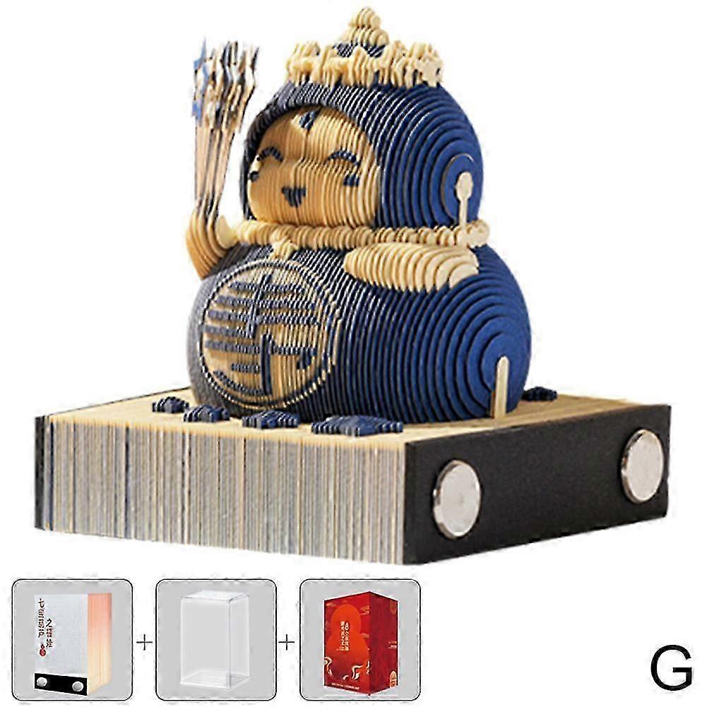 2026 3D Gourd Note Stickers, Hand Tear, Creative Art, Creative Gift Memo Book