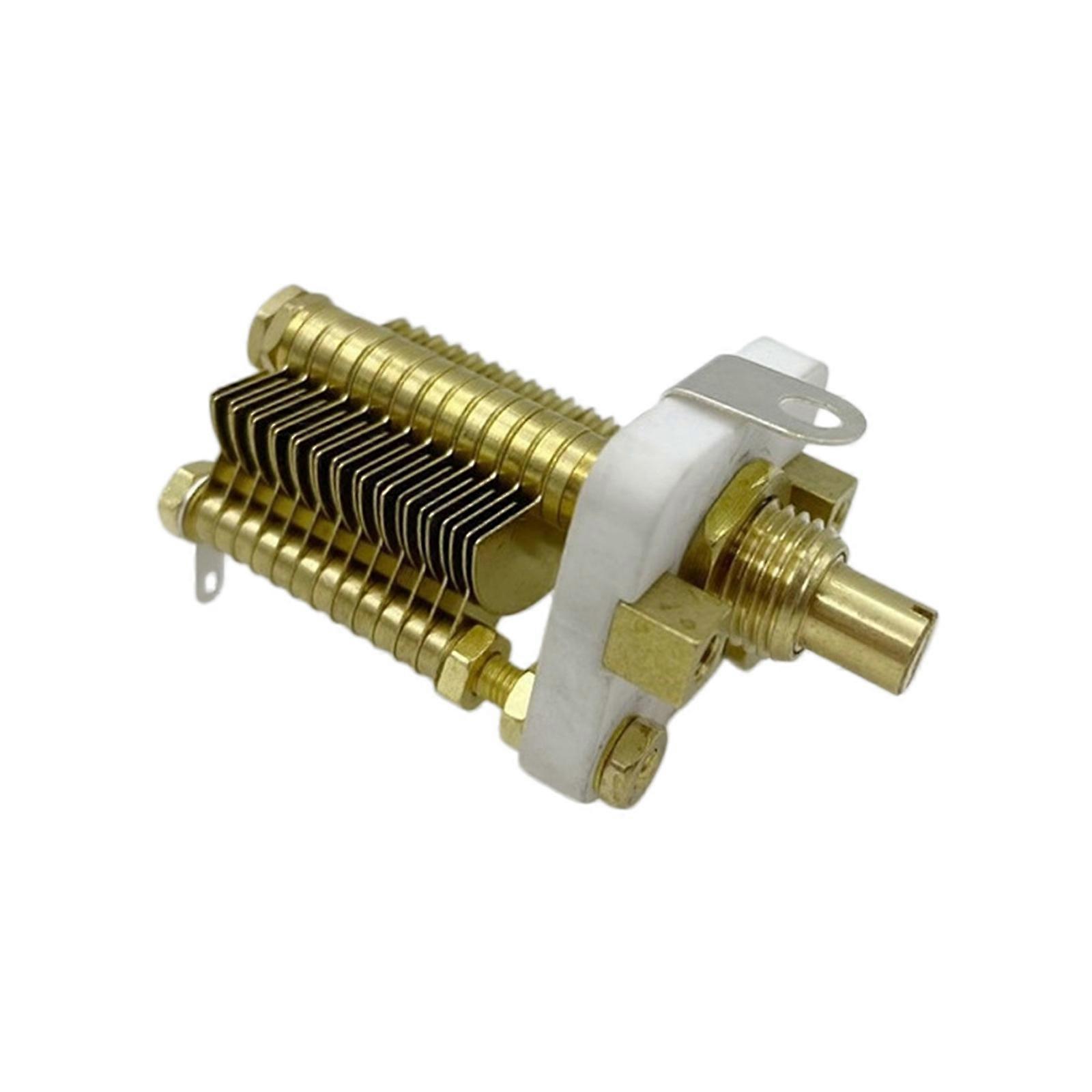 Single Section Air Variable Capacitor with Copper Ceramic Ensuring Stable Capacitance Regulation for Electronic Devices Multicolor