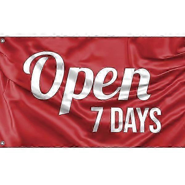 Open 7 Days Flag Pattern 283