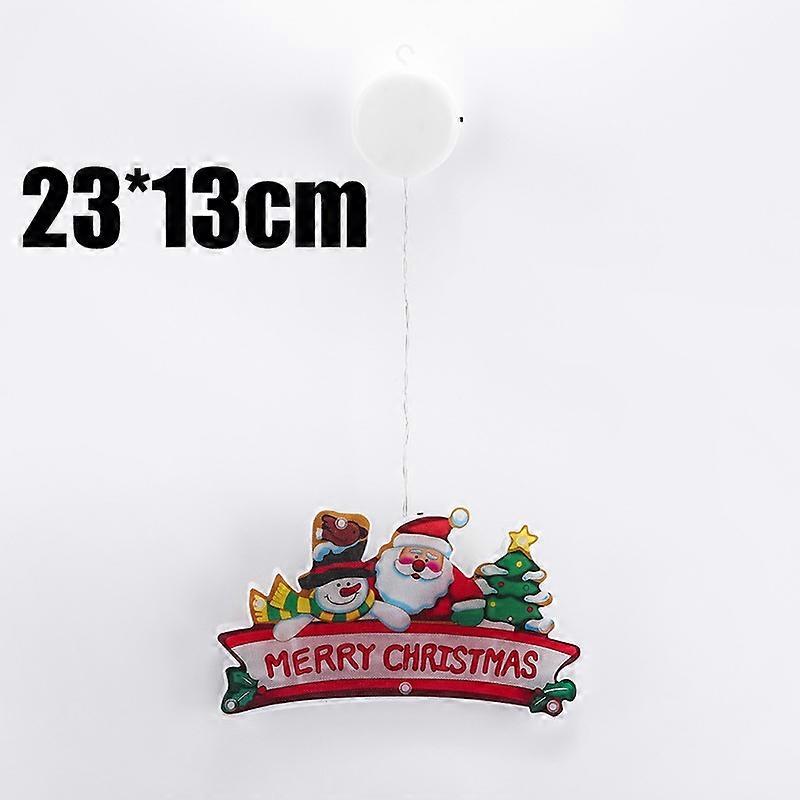 LED Christmas Decoration Light Window Suction Cup Hanging Light