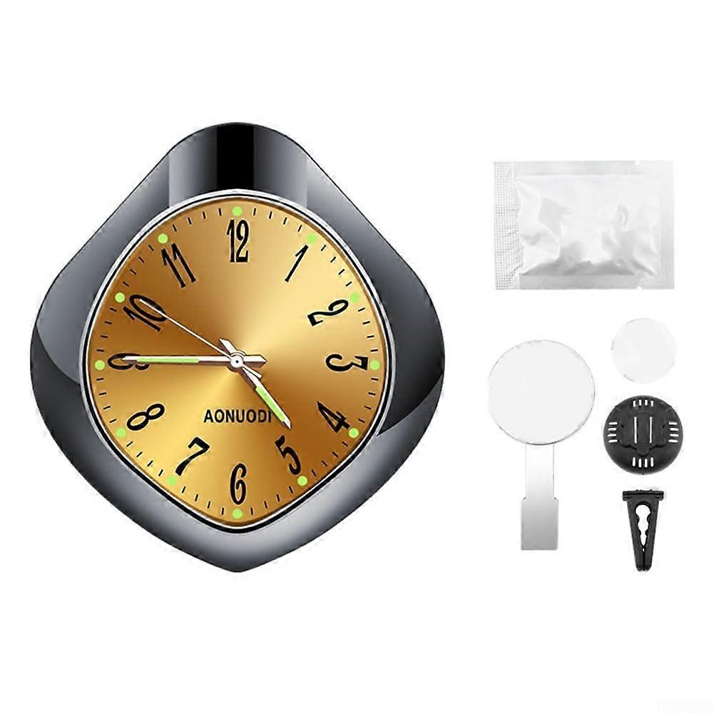 Car Dashboard Clock with Luminous Night Display, Aromatherapy Diffusion and Precise Quartz Movement