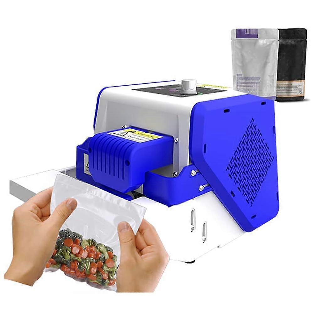 300W Automatic Plastic Bag Sealing Machine with Adjustable Temperature, Speed Continuous Band Sealer for Food Packaging