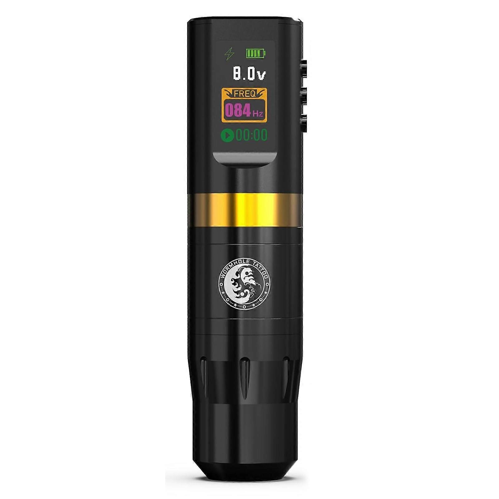 Wireless Tattoo Gun Kit with Precise Speed Control Durable Aluminum Pen for Beginners