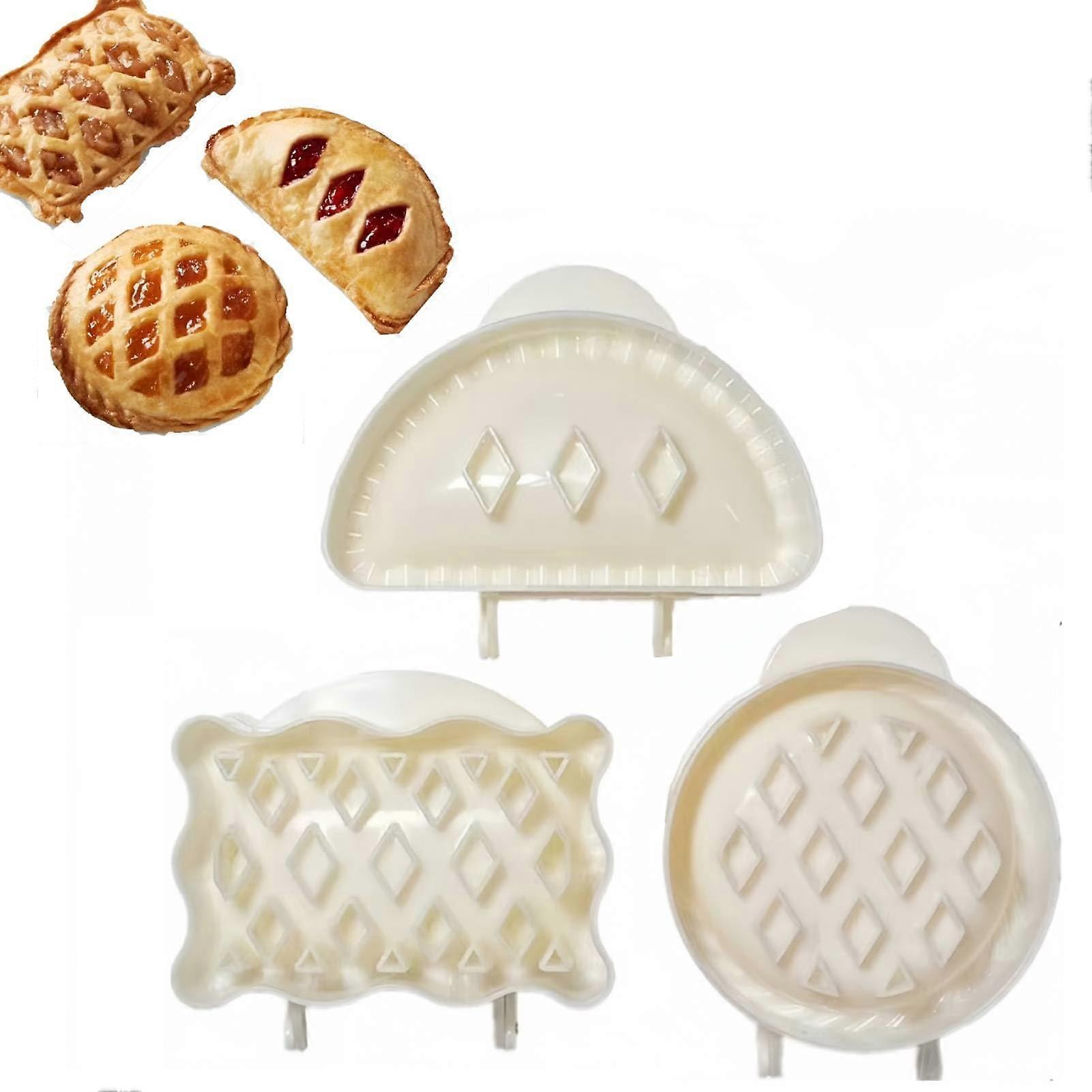 Pie Molds and Dumpling Maker Set, 3pcs Dough Press for Baking Hand Pies, Empanadas, Ravioli