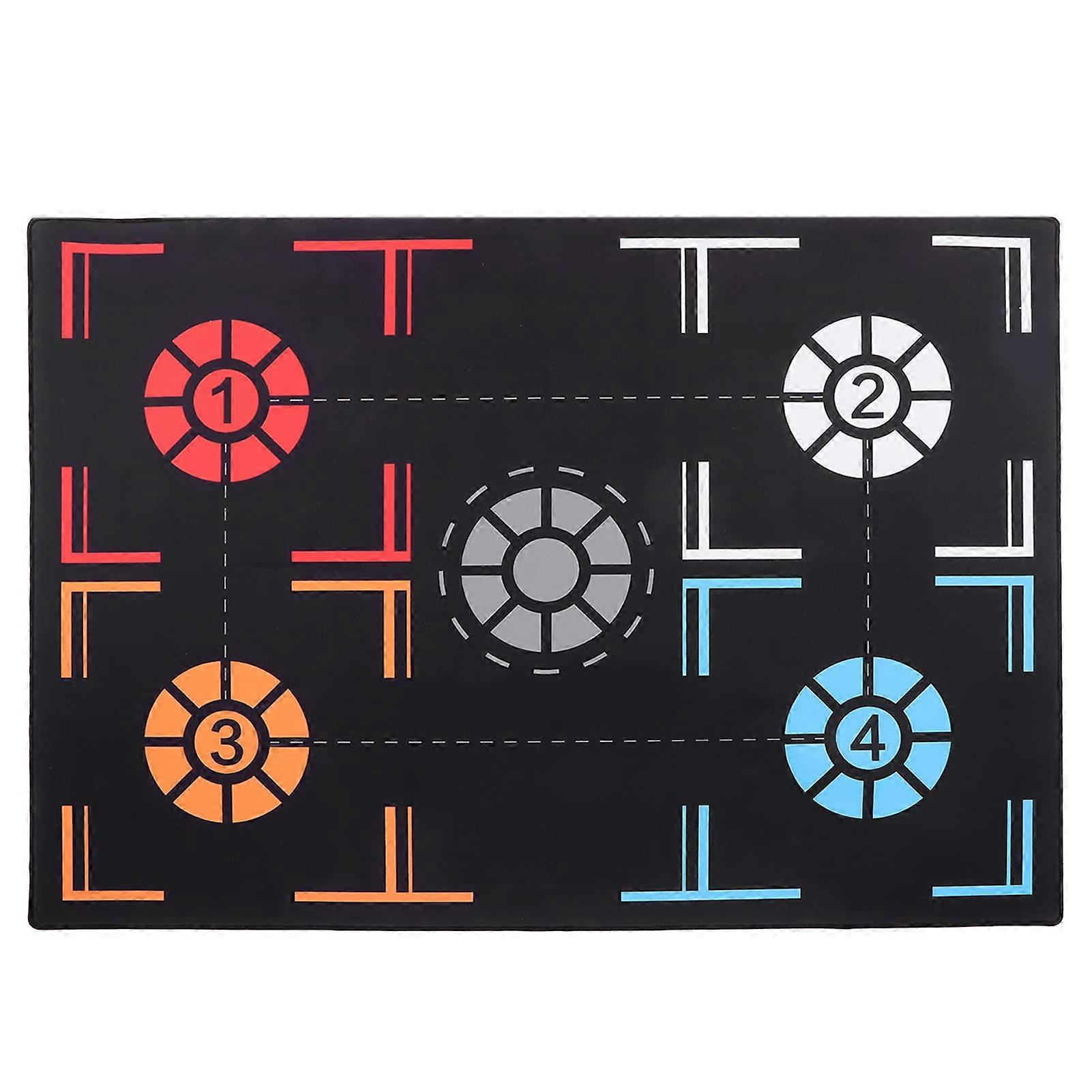 Basketball Training Mat Non Slip Thick Rubber Silent Surface for Dribbling Practice 76x106.7cm