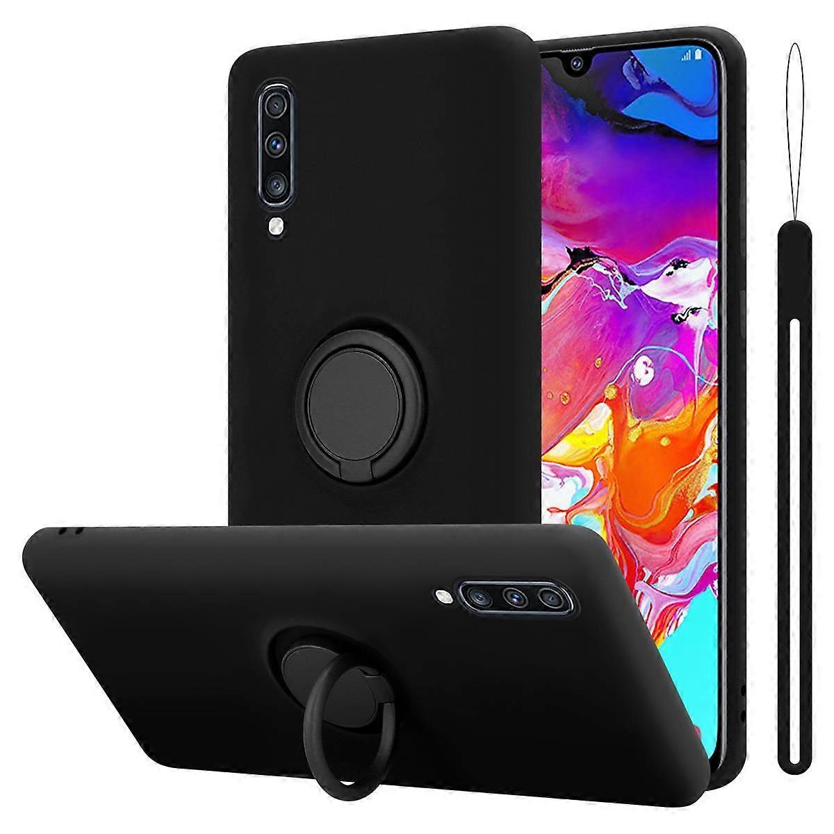 Samsung Galaxy A70 / A70s Protective Case TPU Case - Liquid Design with Ring