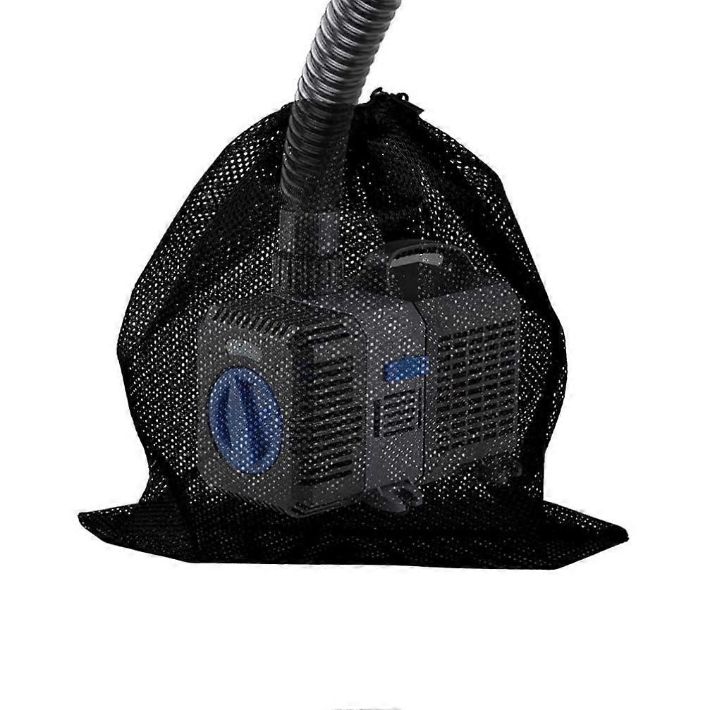Aquarium Pump Filter Bag with AntiClogging Mesh and Drawstring for Pond Fountain Pool, 2pcs