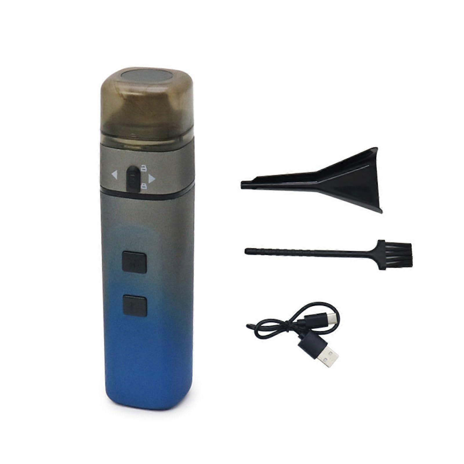 USB Rechargeable Electric Spice Grinder 8.1oz Ergonomic OneHand Control for Soft Herbs Gradient Blue