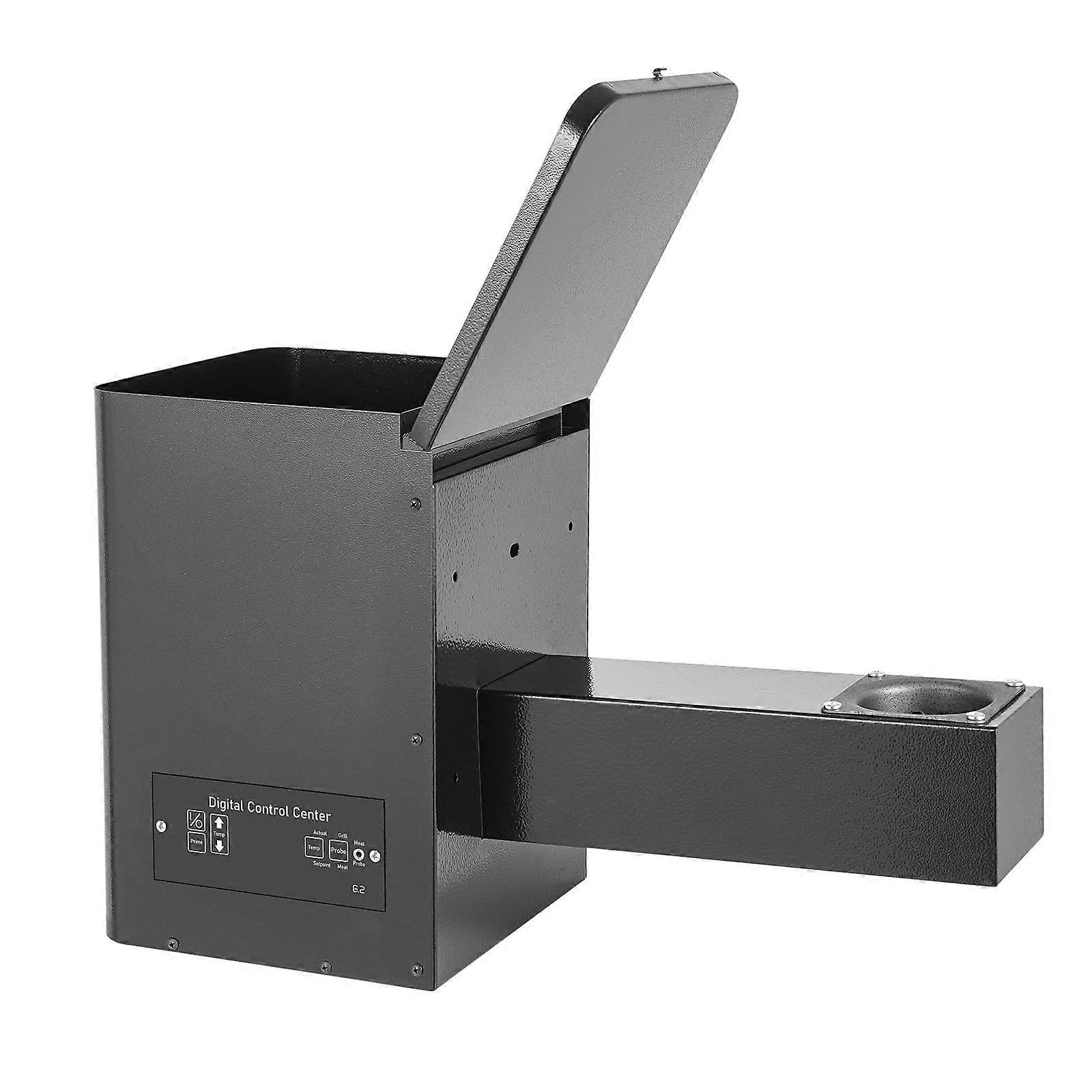 Pellet Smoker Hopper Assembly Kit with Digital Controller, Durable Steel, Automatic Feeding BBQ