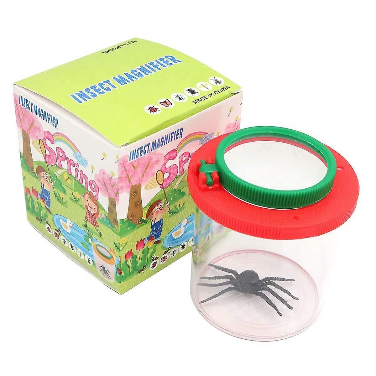 Insect Viewer with Double Magnifying Lens, Ventilated Bug Observation Jar, Educational Science Tool for Kids
