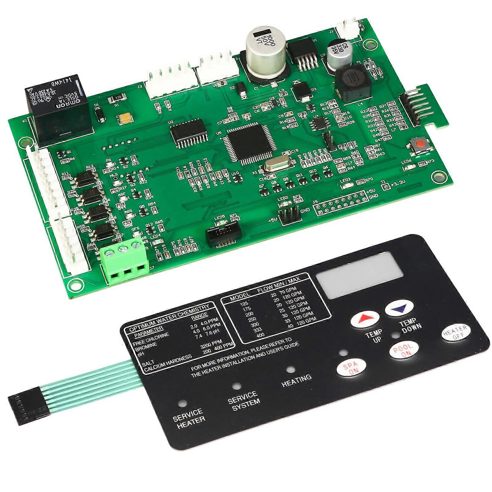 Pool Heater Control Board Kit with Switch Pad for Pentair Mastertemp 400 and StaRite MaxETherm