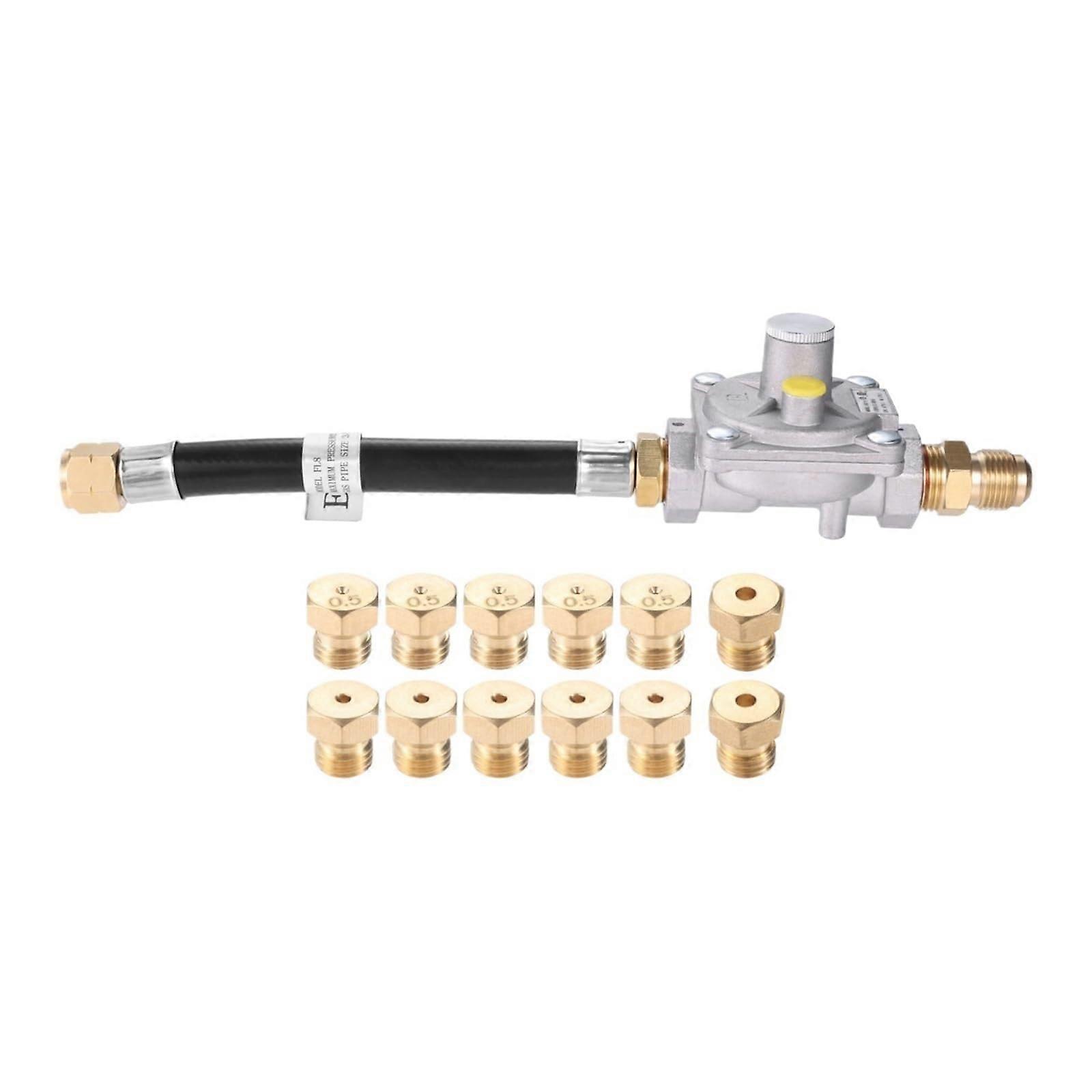 Propane to Natural Gas Grill Conversion Kit with Regulator and Orifice Nozzle, Durable Construction