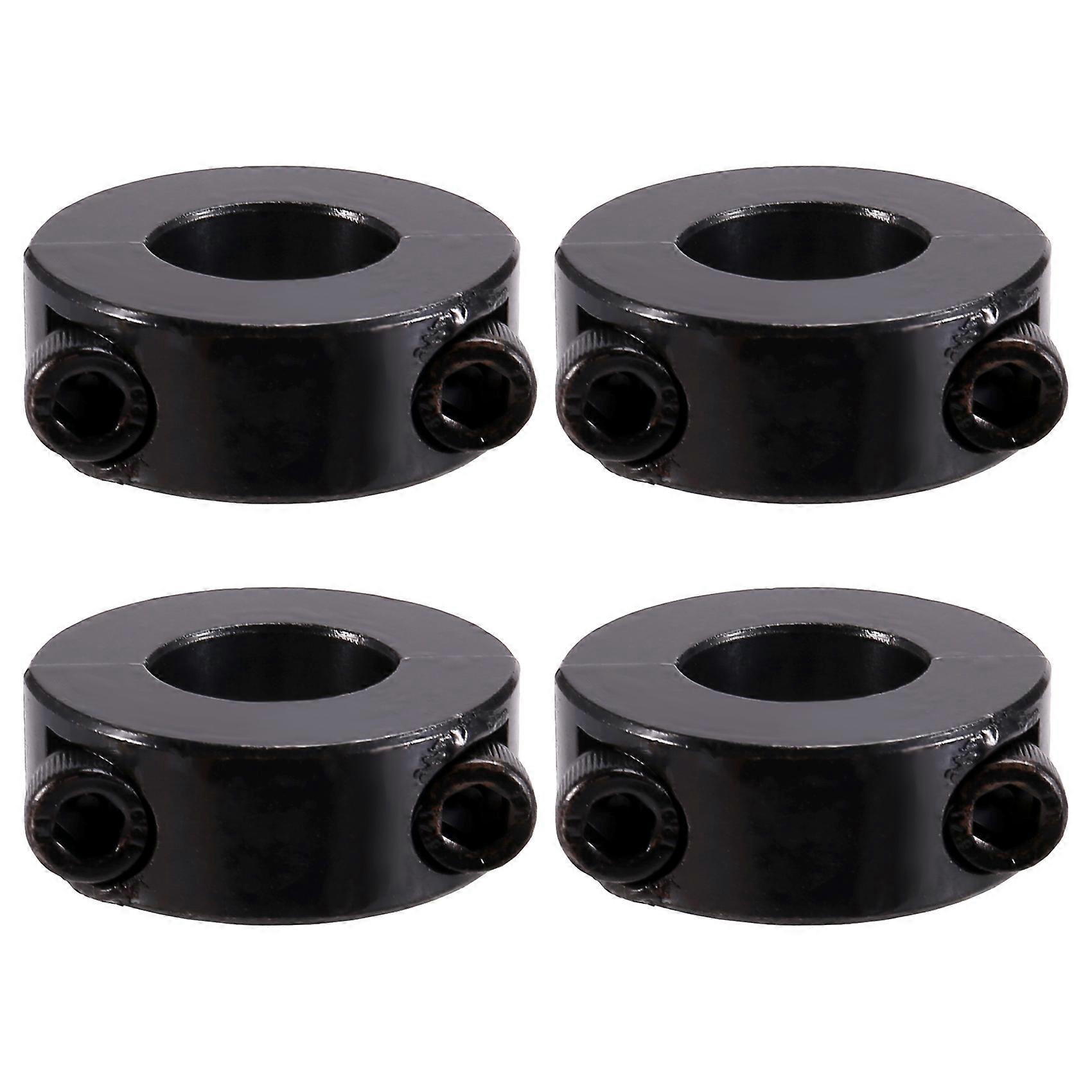 4PCS Double Split Shaft Collars Oxide Set Screw Style Double Split Setscrew Shaft Collar Inner Diam