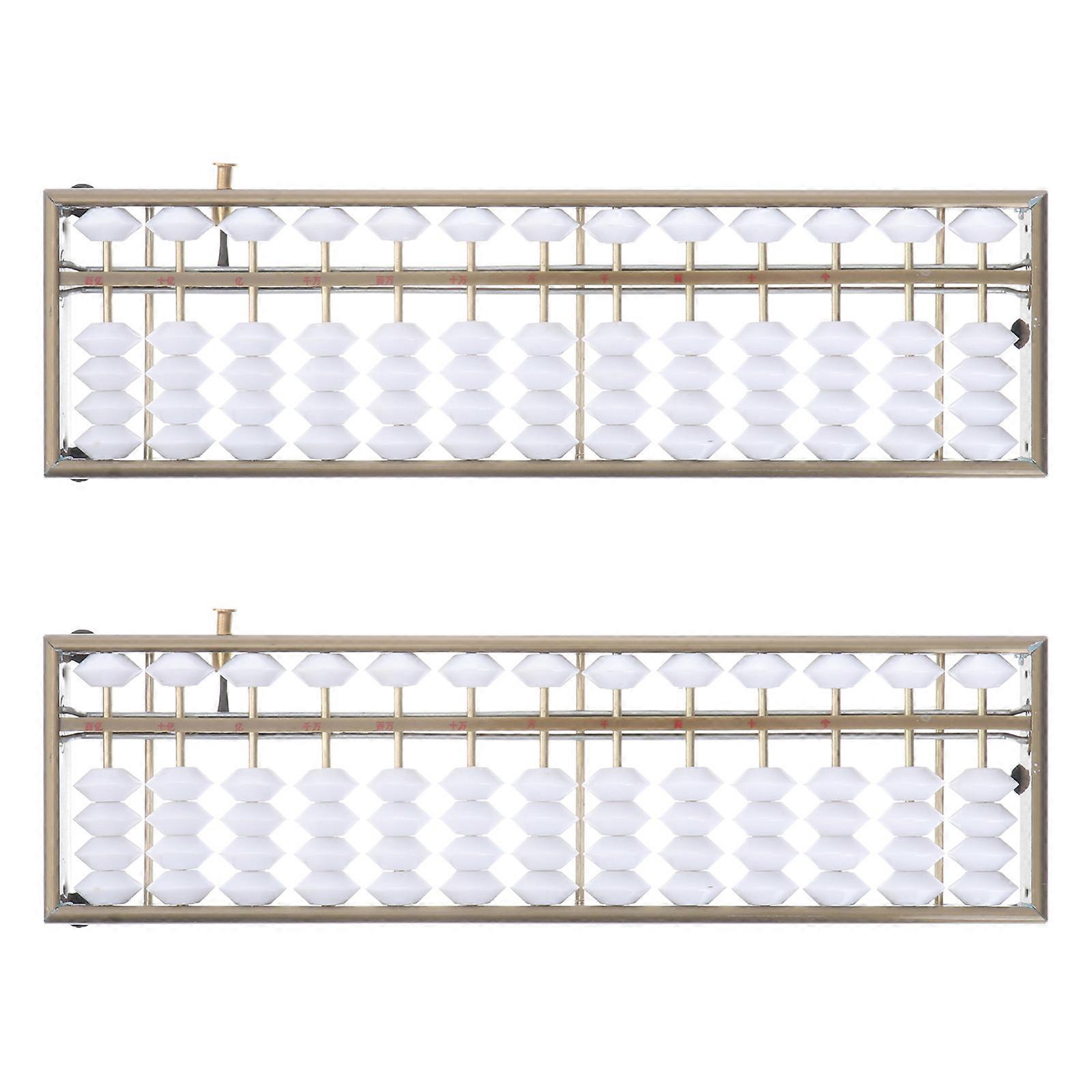 Abacus Aluminum Alloy Educational Abacus for Arithmetic 2Pcs Set