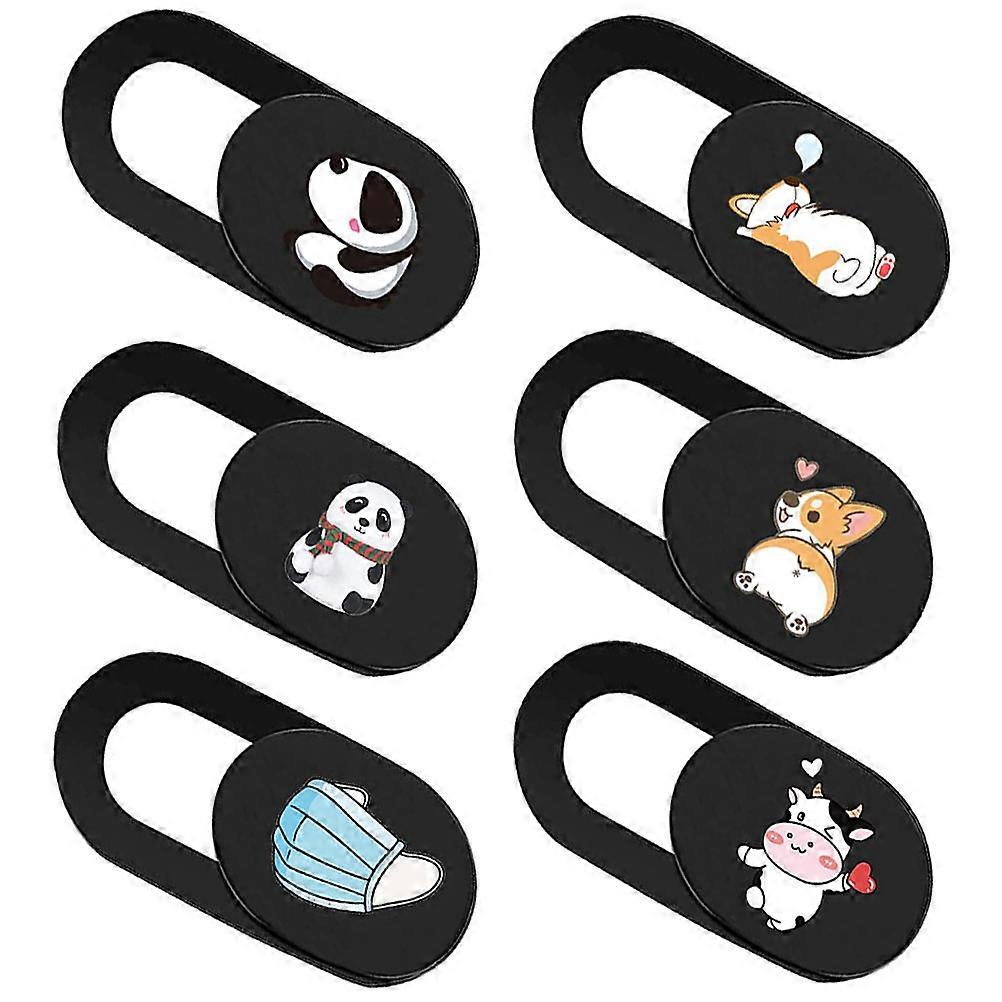 Computer Lens Cover Ultra Thin Privacy Protect Cover for 6Pcs ABS