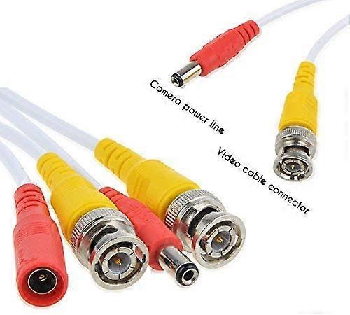 65ft White BNC Security Camera Extension Cable for Lorex LEV1522B HD 720p Dome CCTV