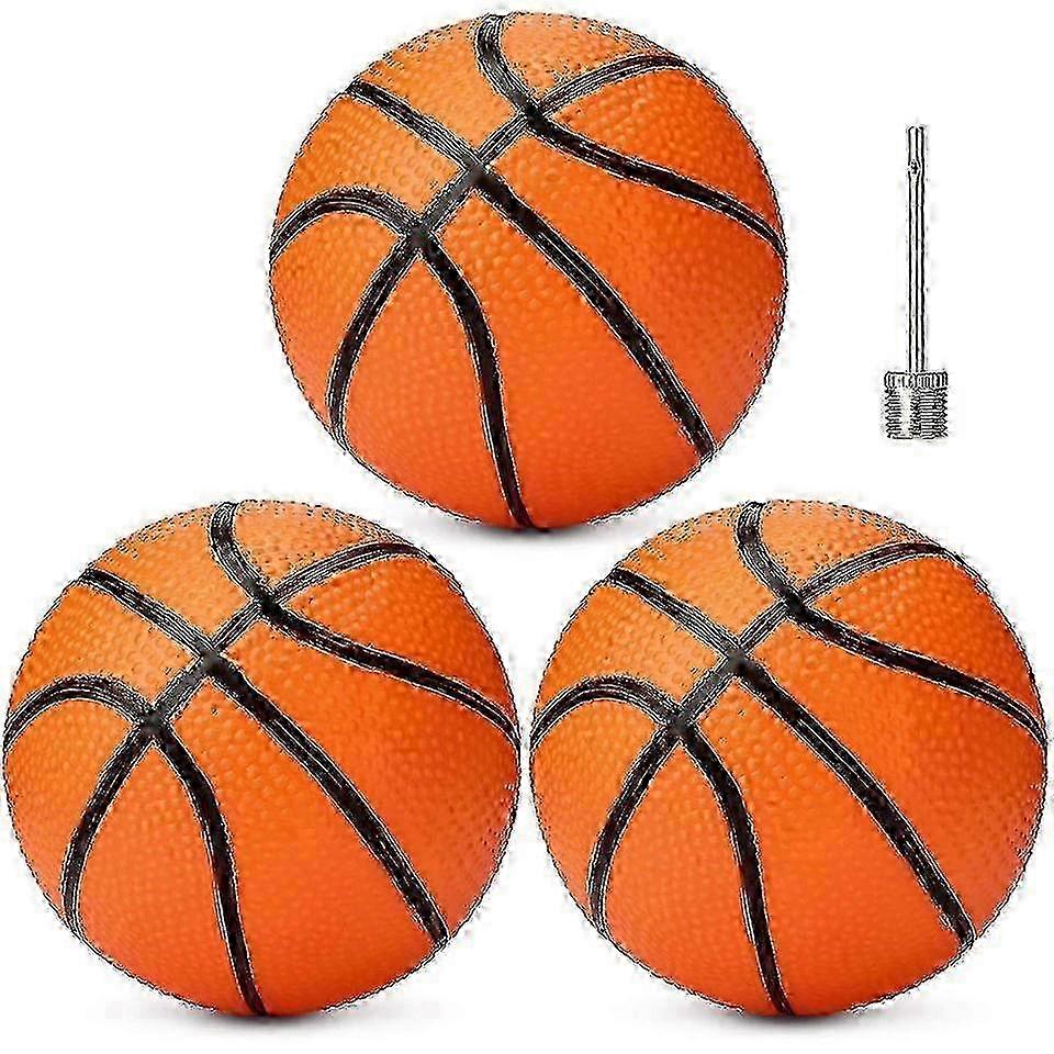3 Packs 7 polegadas infláveis mini bolas de basquete substituição